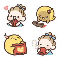 Baby Na and Guo - Emoji 3 (New Year)