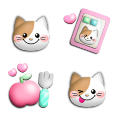 6move cute emoji three-dimensonal face