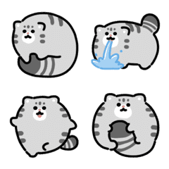 Emoji anime kucing manul