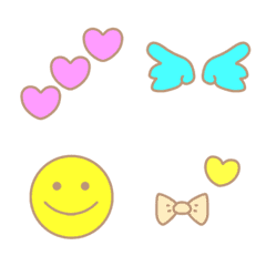 colorful cute end of sentence emoji