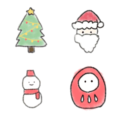 Christmas and New Year Emoji (winter)