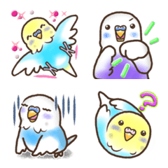 Parakeet's cheek and Budgie's Emoji No.1