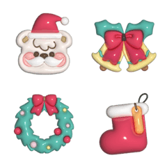 Muffin Bear : Christmas Day&HNY 3D Emoji