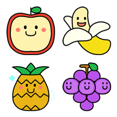 The funny face animation [ fruits ]