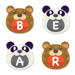 big mouth panda and bear alphabet