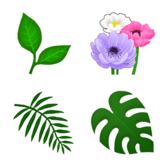 植物の絵文字（花、樹木、草）修正版