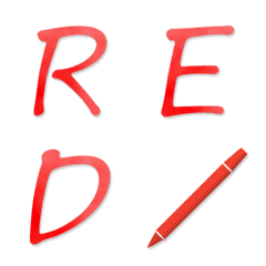red pen correction alphabet