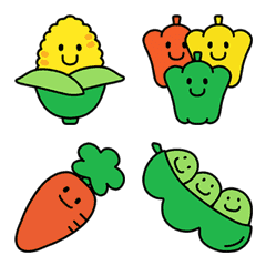 The funny face animation [ vegetables ]
