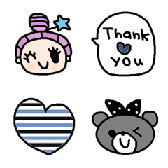 (Various emoji 367adult cute simple)