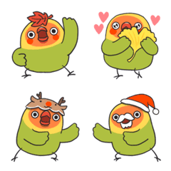 Peony parrot emoji : Fall & Winter