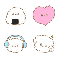 Fluffy cloud puppy emoji