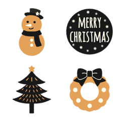 Very chic Christmas emoji