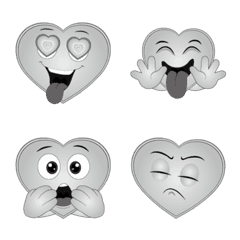 Heart Emoticon Stickers
