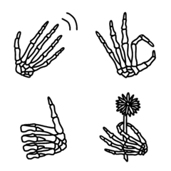 Bone hand Emoji
