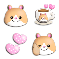 move 33hamster cuteemoji threedimensonal