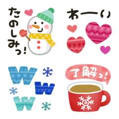 Winter emoji drawn by Kanapi4