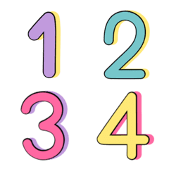 Numbers emoji totone cute narak
