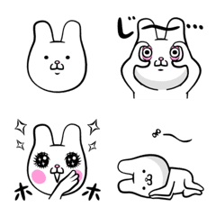 Round Rabbit Everyday Emoji