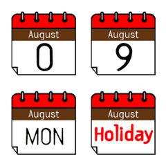 Calendar August 08
