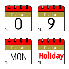 Calendar October 10