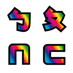 Rainbow phonetic symbols