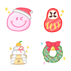Loose and cute Winter emoji