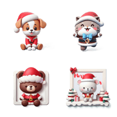 Cute animal Santa costumes
