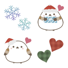 Cute Nordic style Shimaenaga Emoji