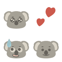 Expressive koala emoji.