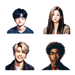 (40 pieces) Pixel Art K-POP Friends