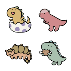 KAWAII dinosaurs Emoji