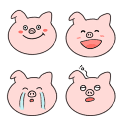 シンプル つかいやすい ぶたの絵文字