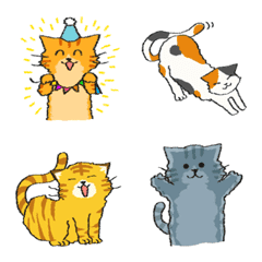 Many Cat Emojis