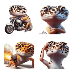 leopard lizard Emoji,revised version