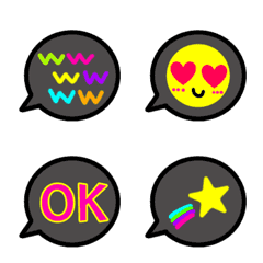Neon colored Flashing Emoji(7)