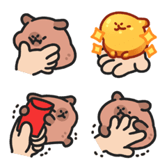 Baby capybara animated emoji 5