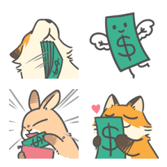 Bunny&Fox&money New Year