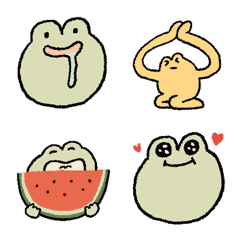 Happy Frog Animated Emoji 1 - new