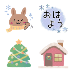 cute...winter emoji