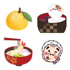 animation stickers in winter
