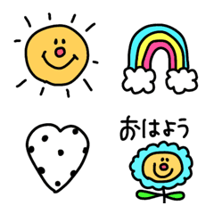 Colorful and popular emojis