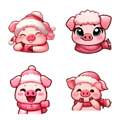 Winter - Cute Piglet