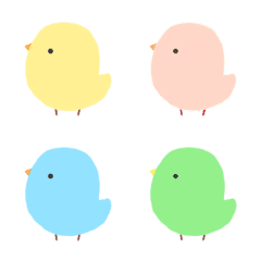 colorful cute birds