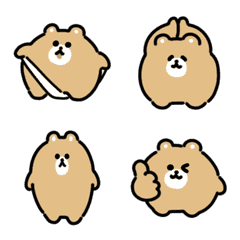 emoji anime beruang kecil
