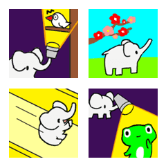 Very fun elephant emoji