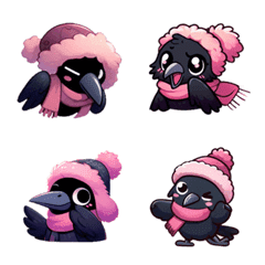 Winter - Cute Crow