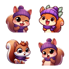 Winter - Cute Squirrel