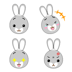 Cute Bunny emoji combo