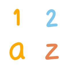 Number and a-z