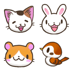 happy tiny animals Emoji Revised